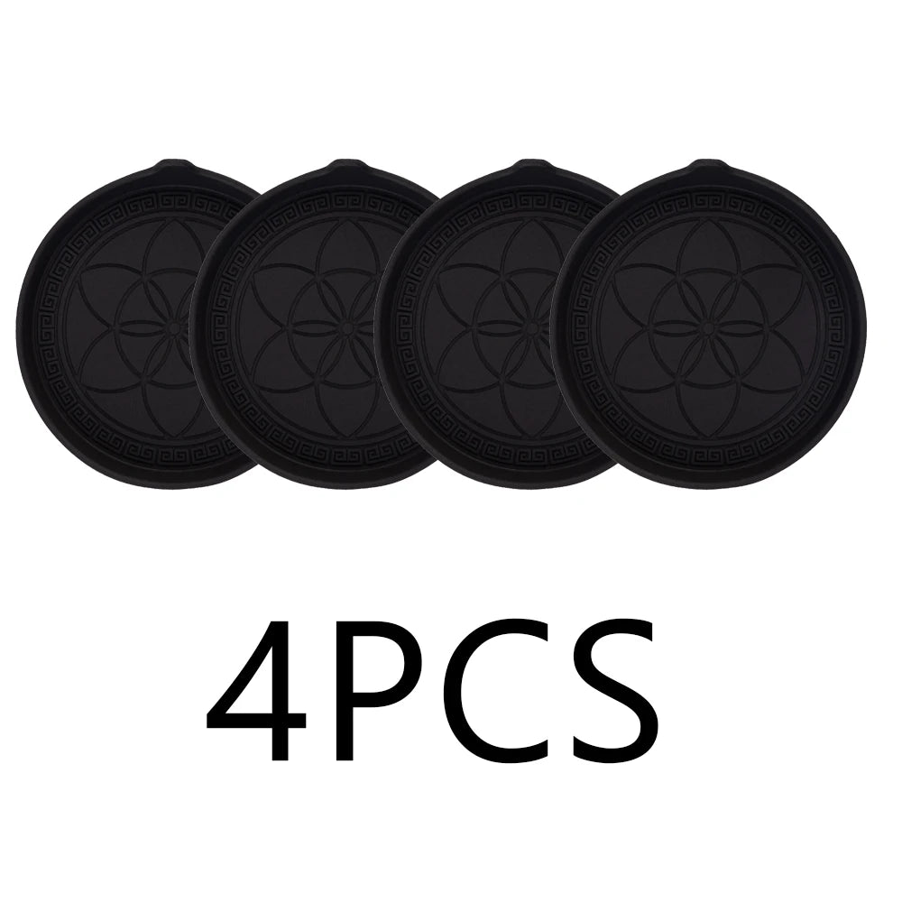 4PCS Car Silicone Cup Holder Coaster Insert Universal Non-Slip Cup Holders Car Accessories Interior for Women and Man
