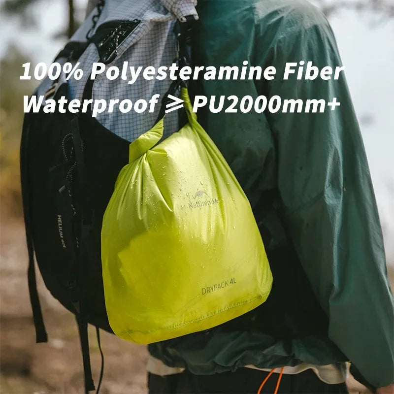 Naturehike Rolled Storage Bag Outdoor Ultralight Waterproof Dry Bag 2/4/8L Portable Organizer Camping Dispenser Storage Bag