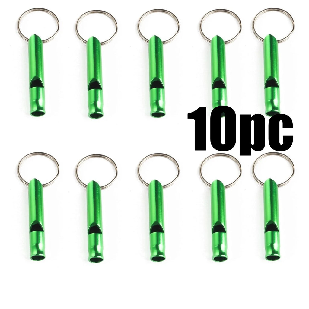 1/10pcs Outdoor Aluminum Alloy Small Whistle Emergency Whistle Fire Training Survival Whistle for Activities Like Camping Hiking