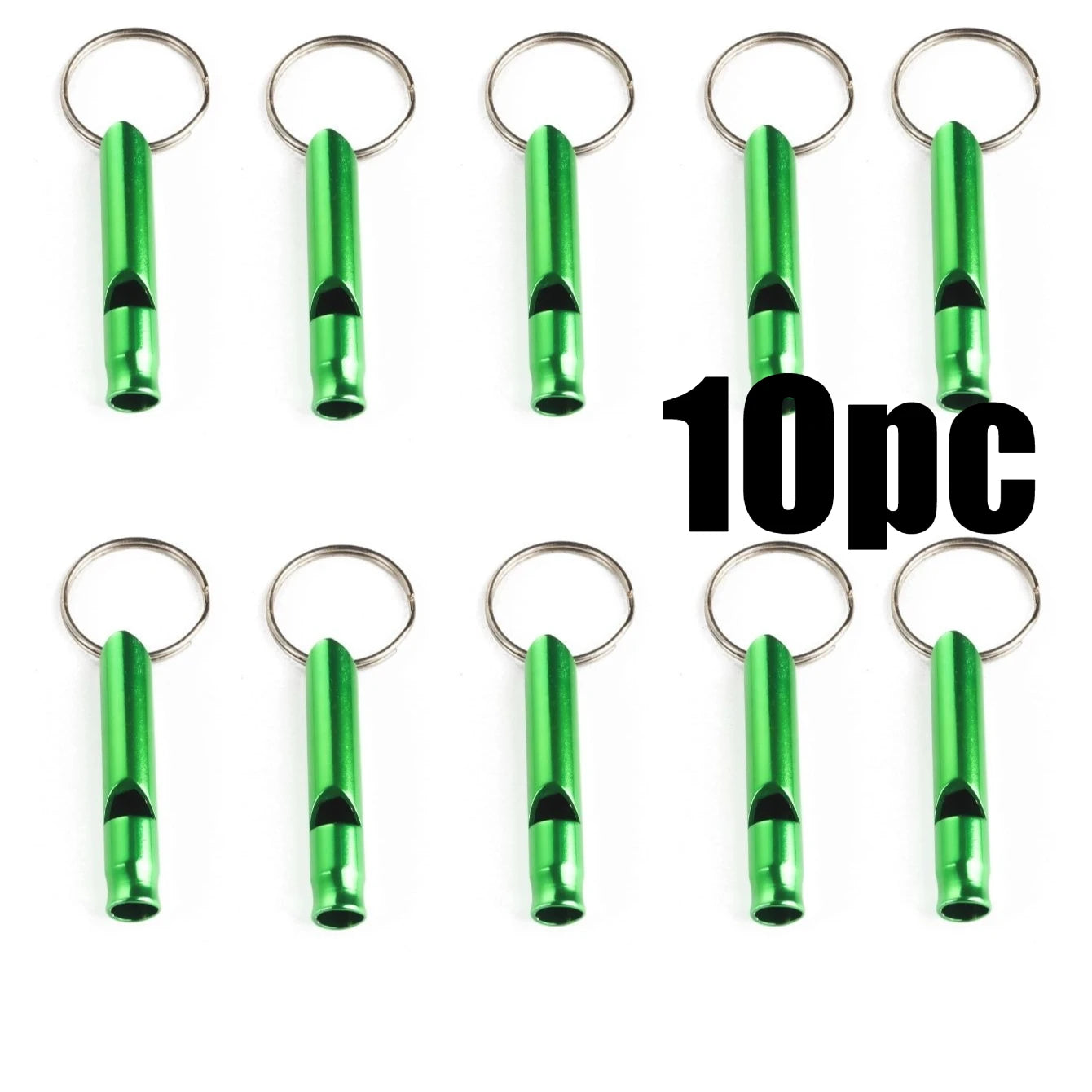 1/10pcs Outdoor Aluminum Alloy Small Whistle Emergency Whistle Fire Training Survival Whistle for Activities Like Camping Hiking