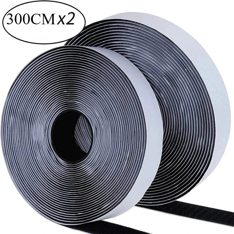 1/3/5M Strong Self-adhesive Fastener Tape Hook and Loop Magic Nylon Sticker Tape Adhesive with Glue Strap for DIY 20MM