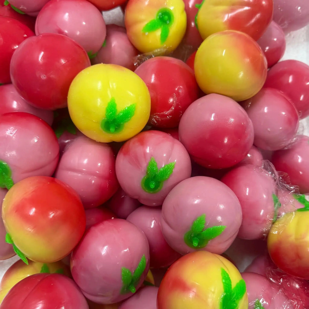 Fruit Peach Handmade Ball Squishy Toy Crispy Sound Slow Rising Stress Relief for Adults Anti-Anxiety Squeeze Sensory Fidget Toy