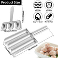 Stainless steel meatball spoon fish ball shrimp slip mold triple meatball machine creative meatball making tool kitchen cooking