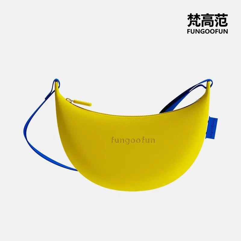 Fungoofun Waterproof Dumpling Crossbody Bag Unisex Summer Casual Shoulder Bag