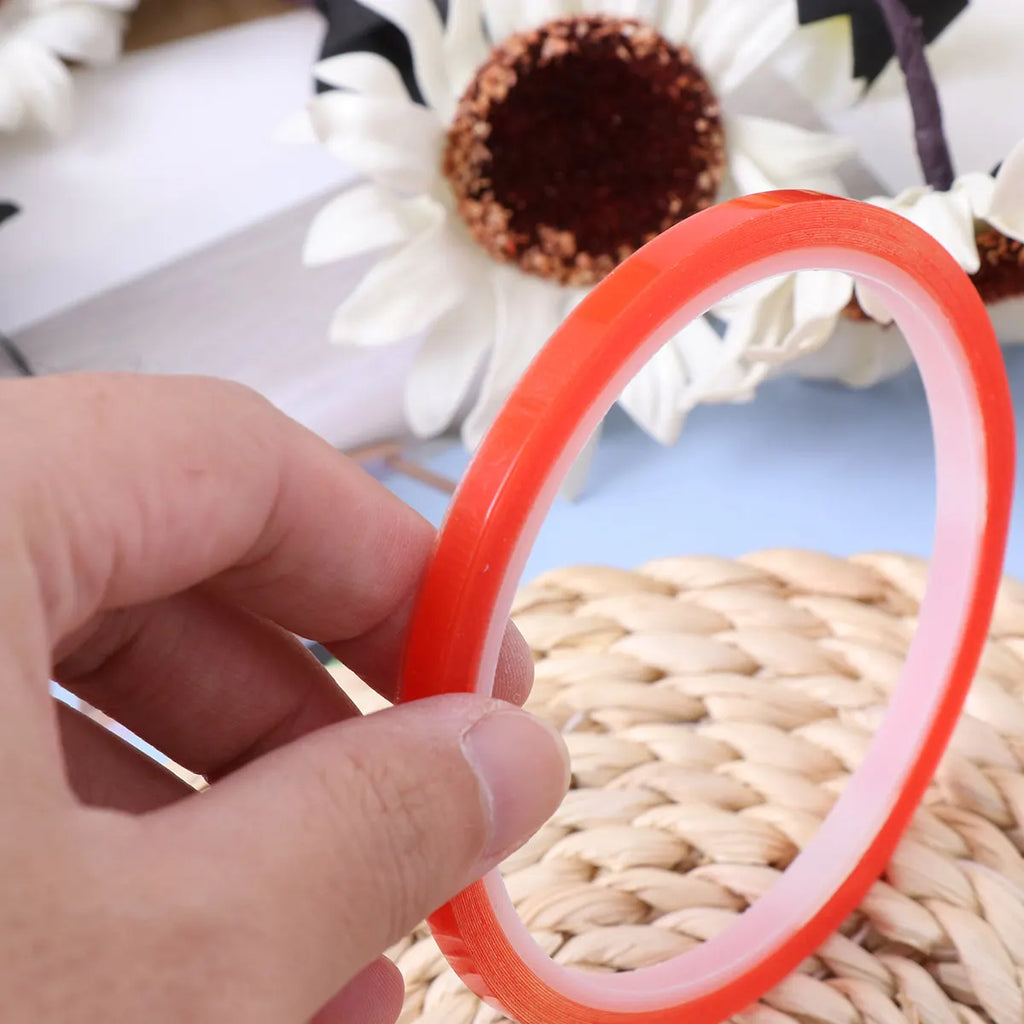 5Mm X 5M Heavy Duty Acrylic Double Sided Adhesive Tape Clear Weatherproof Waterproof High Temp Resistant for Phone