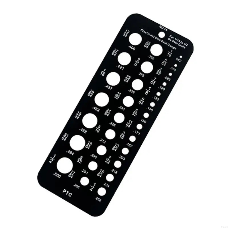 U6XB 29 Holes Drill Bit Gauge for Accurate Measurement Metric/Inch Drill Bit Gauge