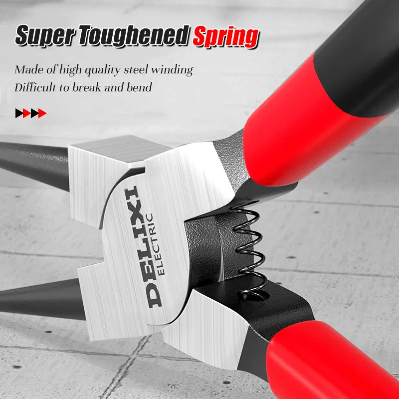 9 inch Snap Ring Pliers Set Heavy Duty Internal/External Circlip Pliers Kit Straight Bent Jaw for Ring Remover Retaining