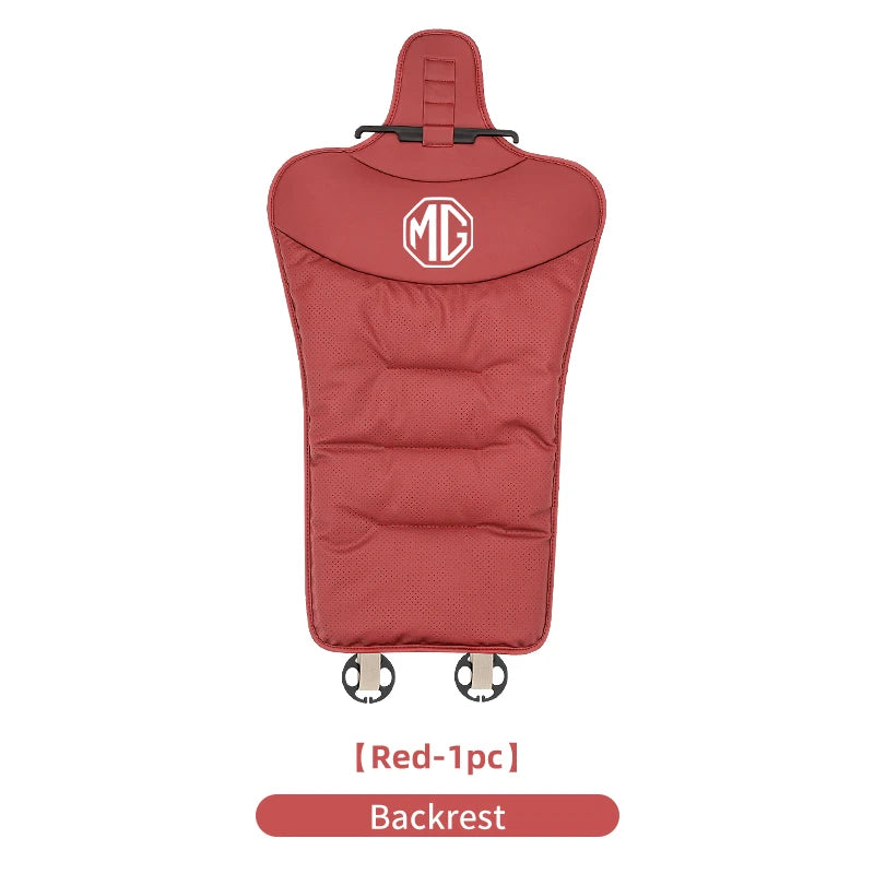 Car Velvet Cushion Leather Backrest Waist Pad Protector Cover Accessories For Morris Garages MG 3 5 6 7 HS ZS GS Hector TF GT ZR