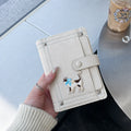 Card And ID Holder Cute PU Leather Document Holder Denim Travel Wallet Decorative Embroidery Passport Organizer For Document