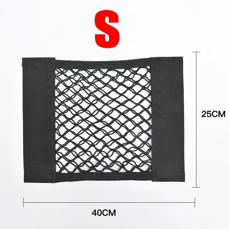 Car Elastic Mesh Fixed Straps Trunk Interior Auto Organizer Seat Back Fixing Net Bag Extinguisher Car Goods Storage Fixing Strap