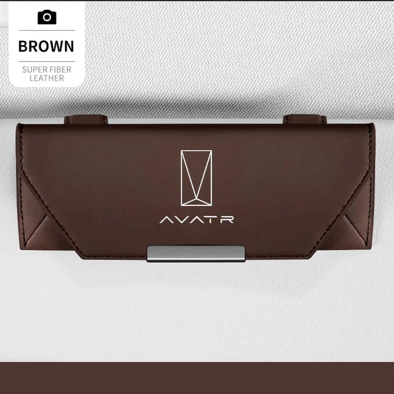 For Avatr 11 07 12 Parts Sticker Interior Key Card Logo Accessories Car Visor Sunglasses Glasses Holder Glasses Case Clip Box