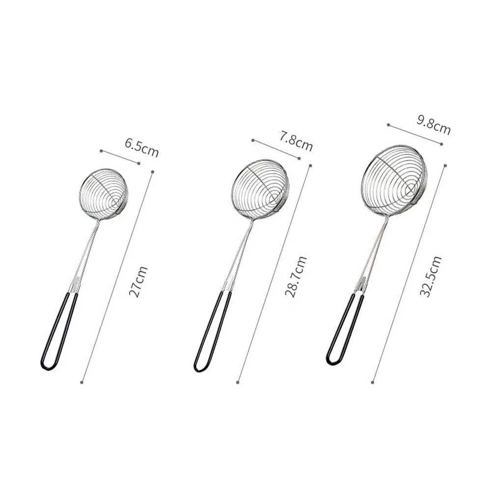 Multifunction Long Handle Sifting Home Kitchen Gadget Colander Spider Strainer Skimmer Spoon Cooking Tool