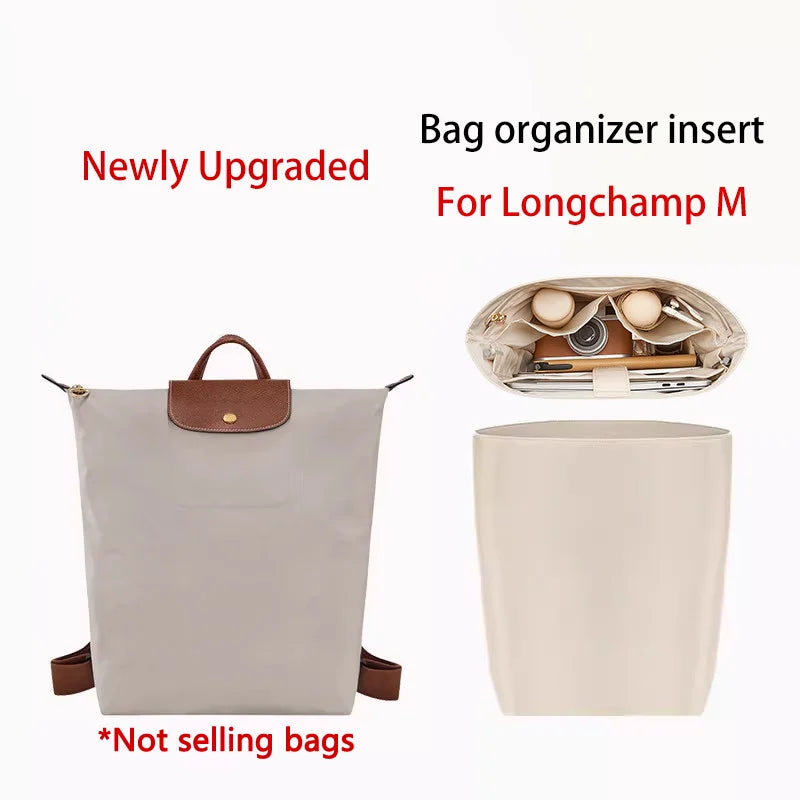 Bag Organizer Insert For Longchamp Backpack Storing Computer Water Bottle Easy To Find Nylon Durable Bag Support Bag Accessories
