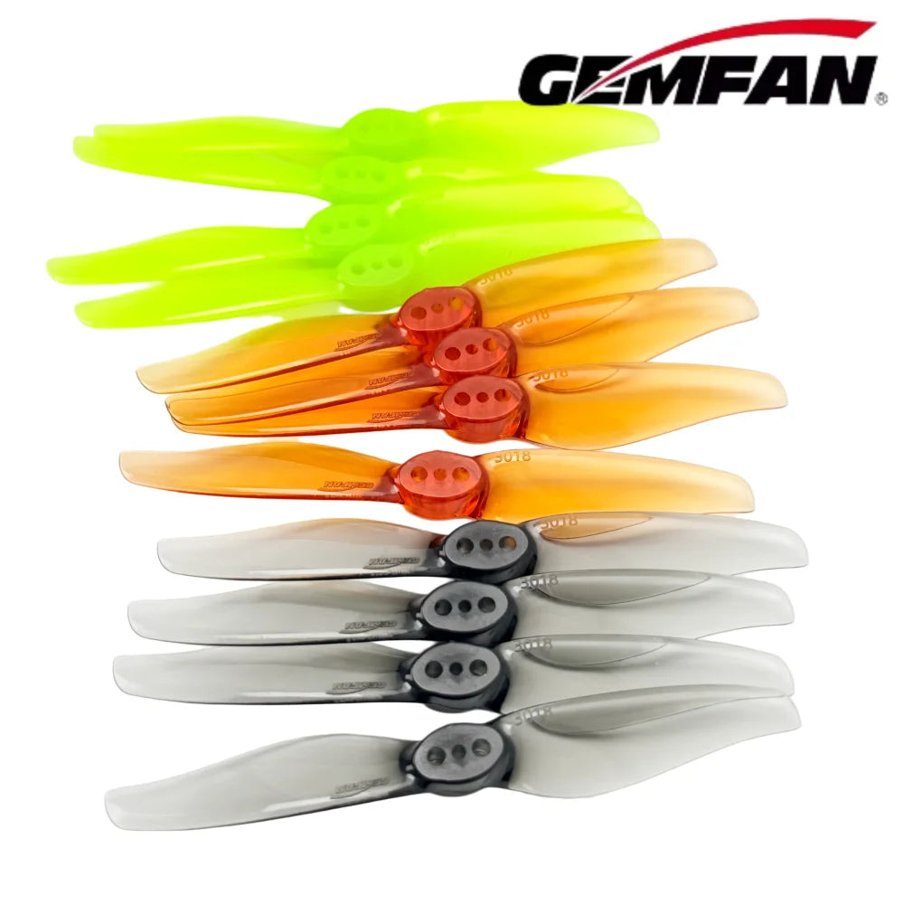 4Pairs Gemfan Hurricane 3018 1.5mm 3x1.8 3 Inch 2-Blade RC Propeller Drone Quadcopter FPV Racing DIY Accessories Spare Parts