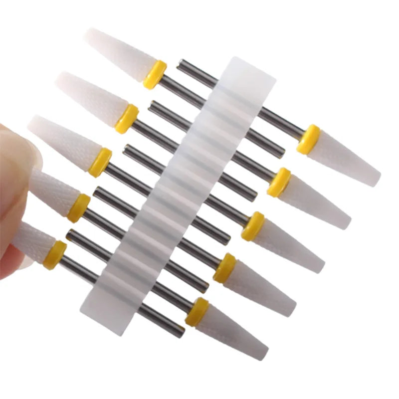 10pc Carbide Manicure Cutters Set Nail Drill Bits Gel Polish Remover Cutter Ceramic Strawberries for Nails Electric Files Tools