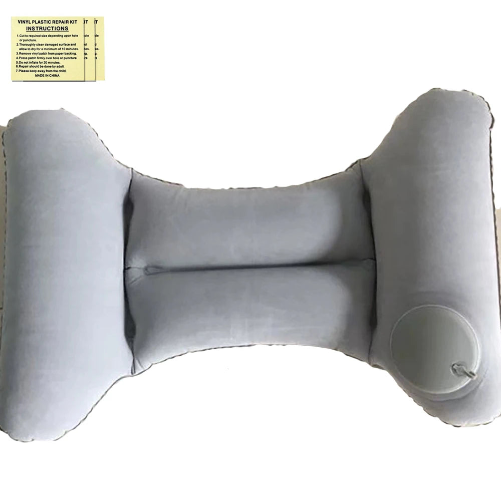 Inflatable Pillow Press Inflatable H-shaped Folding Portable Car Plane Waist Cushion Camping Office Sleeper Pillow