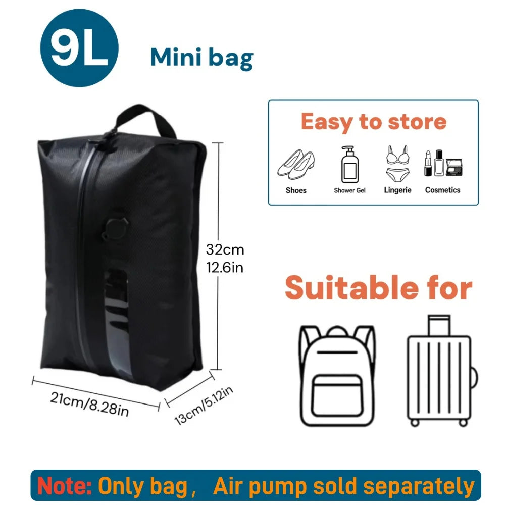 Beach Accessories Vacuum Bag 9L IP67 Waterproof Cruise Ship Essentials for travel, Phone Camera Sandproof packing Holiday bags ﻿