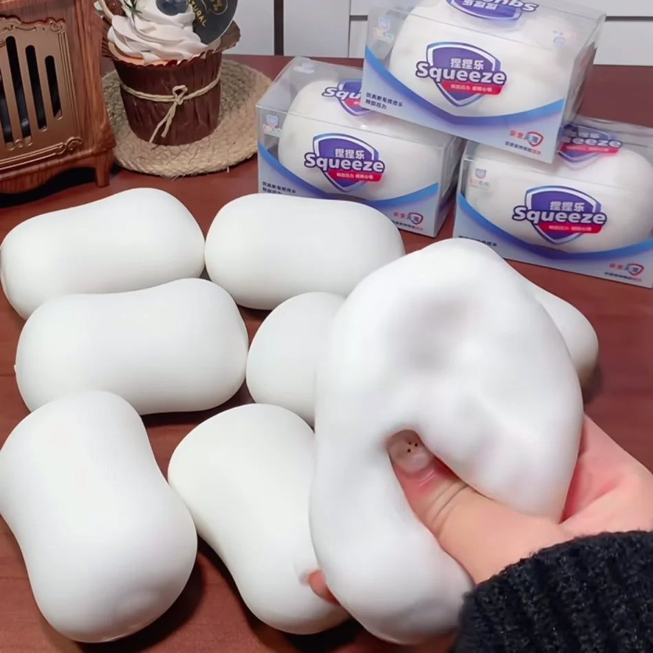 ASMR Crunchy Soap Ball Squishy Stress Ball Filled Soft Squeeze Fidget Toy Anti-Stress Anxiety Relief Hand Decompression Toy