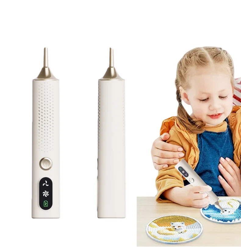Vacuum Diamond Art Pen Wireless Electric Diamond Art Painting Pen 2 Suction Modes Wax-free Diamond Art Accessories Tool