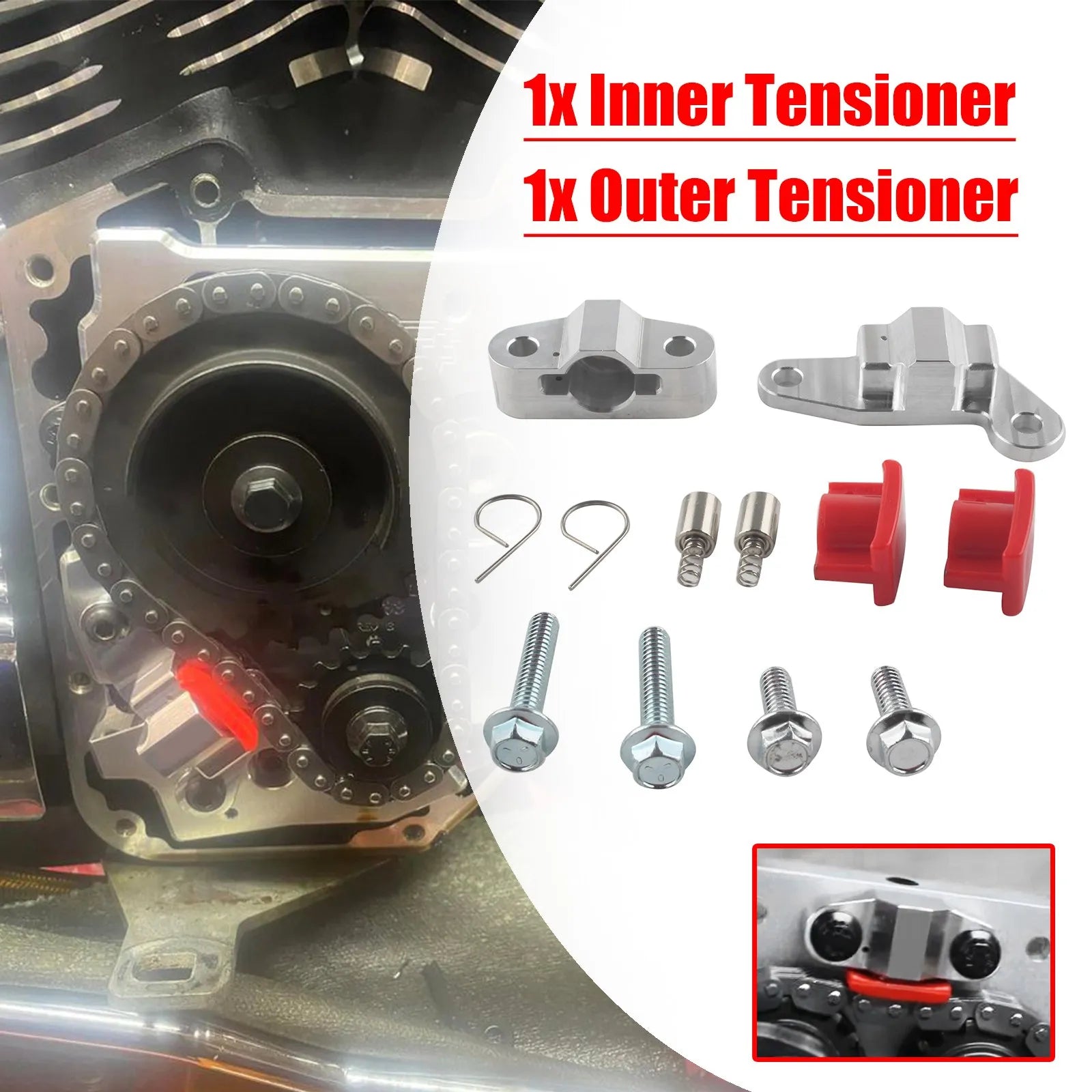 For Harley Road King FLHR Electra Glide FLHTC Motorbike Hydraulic Cam Chain Tensioner Kit