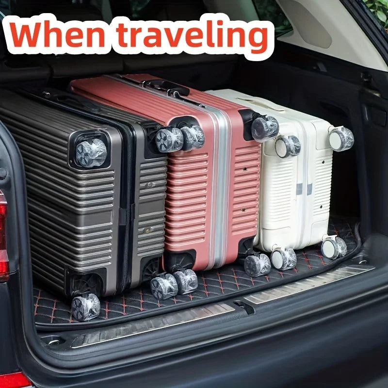 YITAPE 50/100PCS Disposable Suitcase Wheel Covers Waterproof Dustproof Luggage Wheel Protector for Travel Business Trip Storage