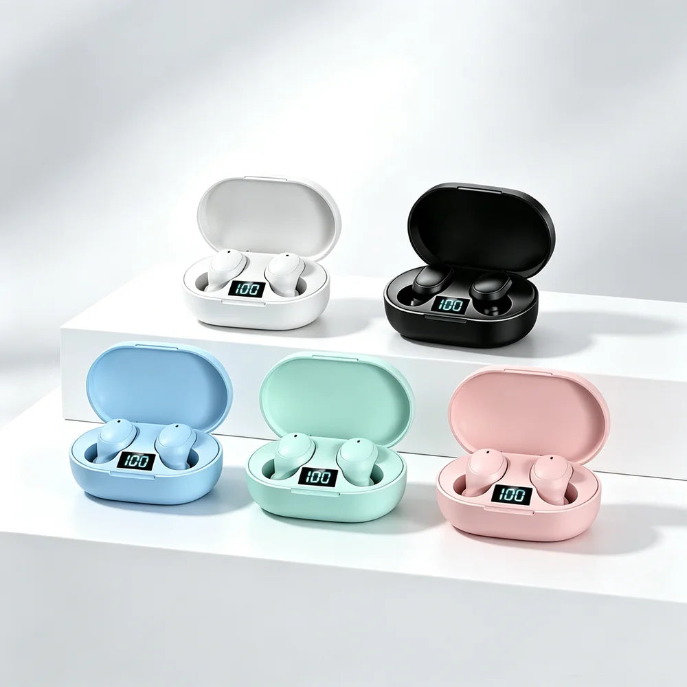 Wireless Earbuds Fone Bluetooth Headphones Secure-fit Bluetooth Headsets Feature Adjustable Bands for Active Sports Enthusiasts