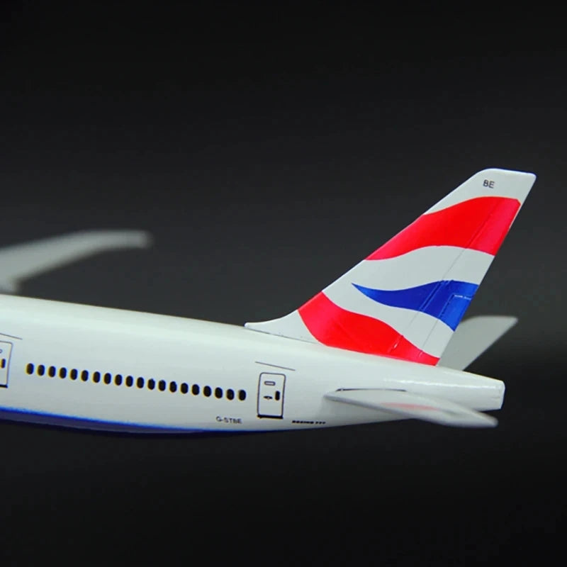 1/400 Scale plane toys for kids British Airways B777 Model Plane 20cm Alloy Material Diecast Airplanes Collection Display Gifts