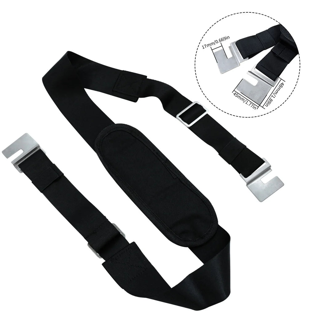 2 Types of Black Toolbox Shoulder Straps, Durable Single Crossbody Strap, Toolbox Accessory(Strap Only)