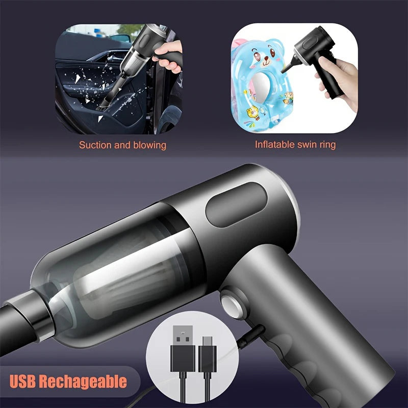690000Pa Wireless Car Vacuum Portable Quick Charge Wet Dry Dual-Use Cleaner Handheld Vacuum Cleaner for Home Office Car