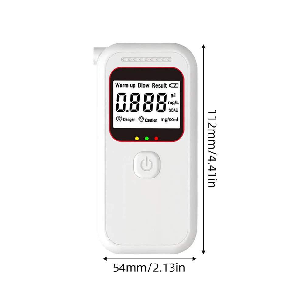 Alcohol Breathalyzer Tester with Voice Announcements Digital Alcohol Concentration Tester Home Drunk Driving Analyzer