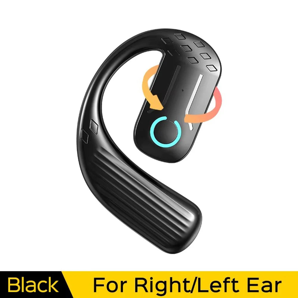 Bluetooth 5.4 Open 180° Rotation Wireless Business Headset With Mic Air Conduction Ear-hook Touch Control Sports Hifi Earphone