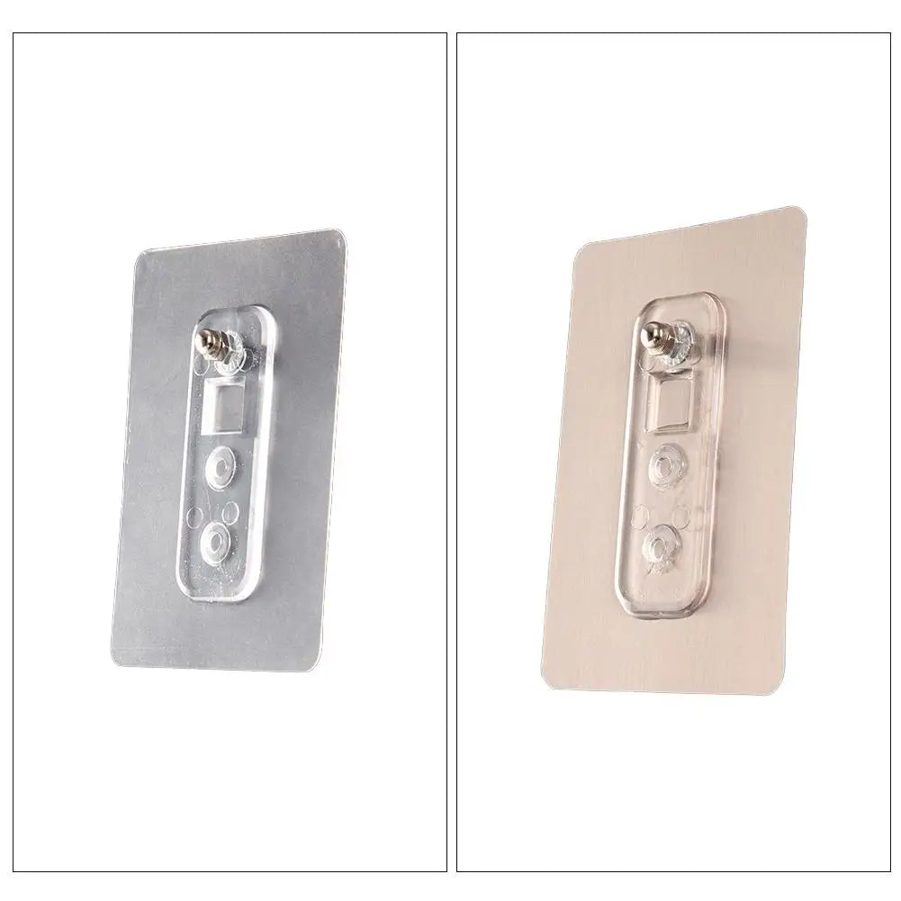 10PCS Non Punched Self-adhesive Screw Sticker Adhesive Strong Non Nail Wall Frame Fixing Screw Hook Storage Rack Fixing