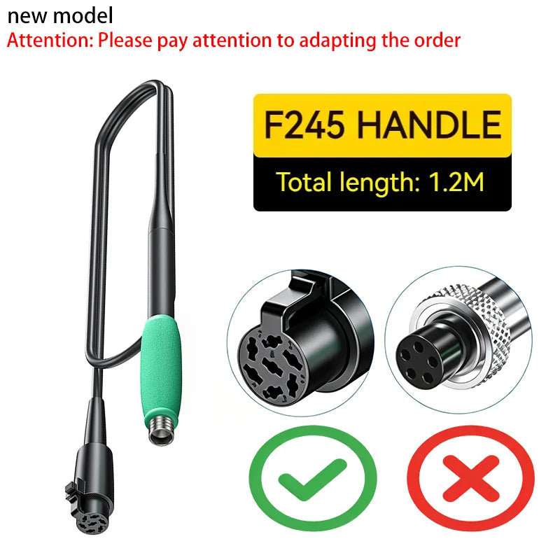 FNIRSI F210 F245 Soldering Iron Tips Welding Tools K/KU/I/C2 Universal Handle Electric Soldering Iron for  Soldering Station Kit