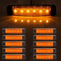30/10pcs Side Marker Lights 12V 6LED SMD Side Marker Lights Side Marker Light Clearance Indicator