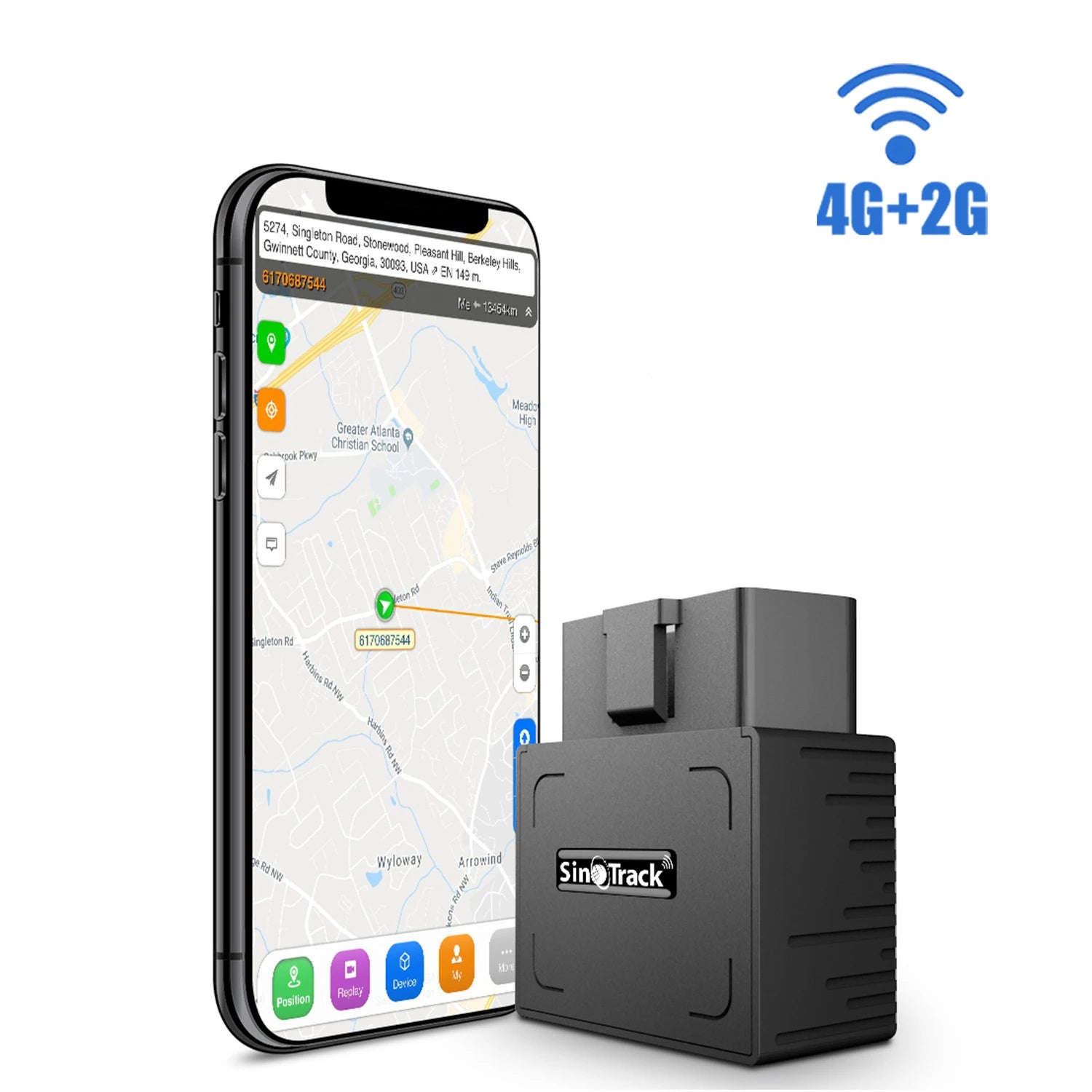 Car Anti-Theft 4G Mini OBD II GPS Tracker ST-902L Builtin Battery 16PIN interface device for Car vehicle with Free APP