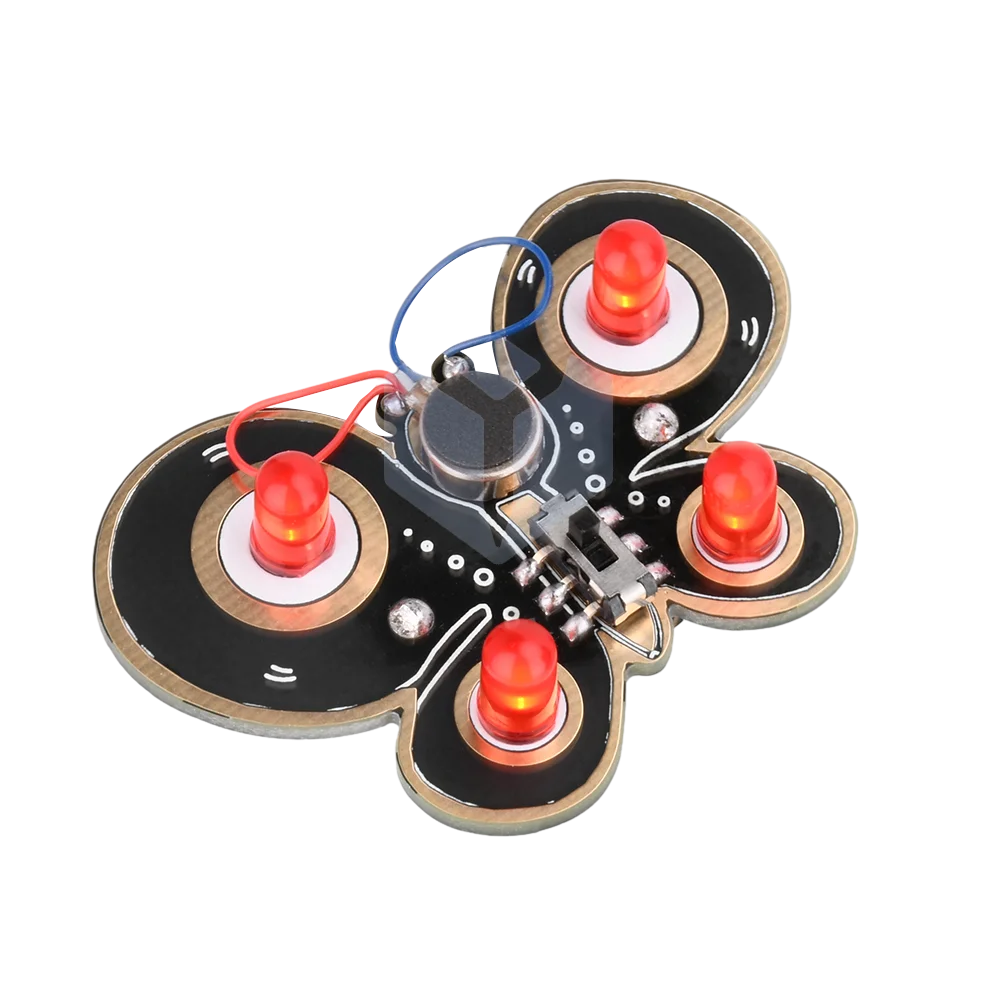 LED Diode Rotating Toy DIY Kit PCB Circuit Board Soldering Practice Module Electronics Teaching Fun Experiments