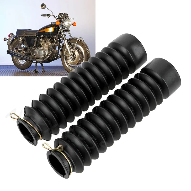 [X] Motorcycle Universal Front Fork Cover Boot Shock Absorber Protector Sleeve Dust Guard For Motocross Off Road Pit Dirt Bike