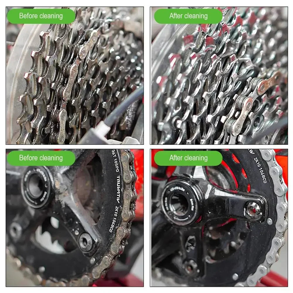 100ML Concentrated Bicycle Chain Cleaning Agent,Motorcycle Bike Drivetrain Cleaner Degreaser Mountain Bike Maintenance Tools