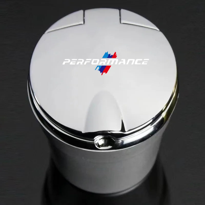 Car Ashtray with LED Light Car Smokeless Cup Holder For BMW M Emblem E46 E36 E34 F10 E90 F30 E60 F30 E53 E30 E92 E87