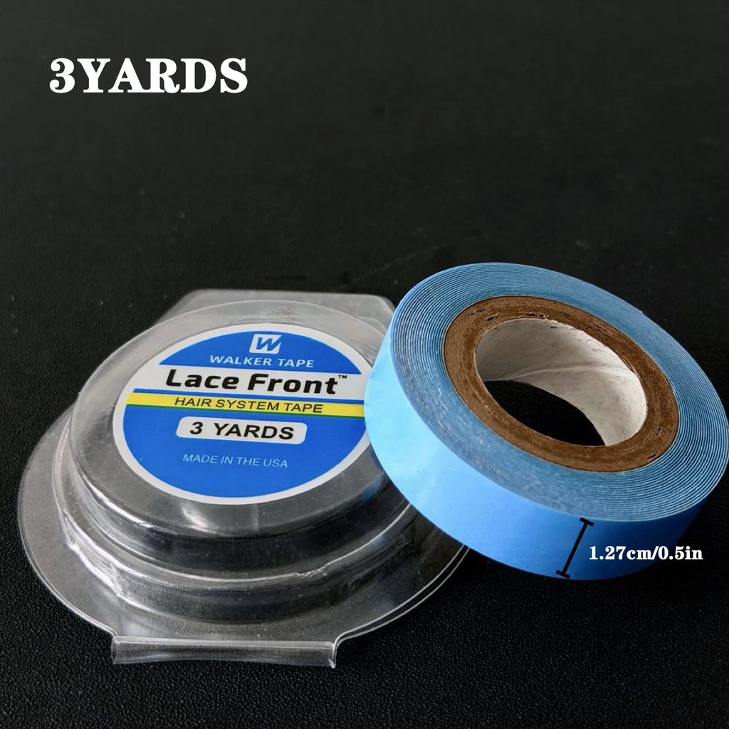 2PCS 3Yards 2.0cm Lace Front  Hair System Tape Double Sided Adhesives Tape For Hair Extension Toupee Wig White Tape Strong Hold