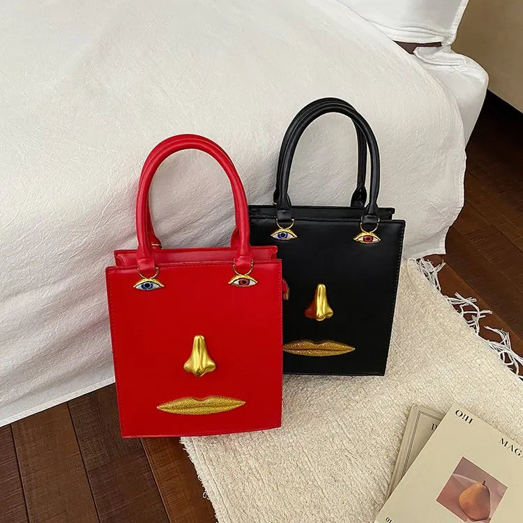 Unique Texture Diaper Bag Women's Luxury Leather Tote Vintage Crossbody Bag Minimalist Designer Large Capacity Elegant