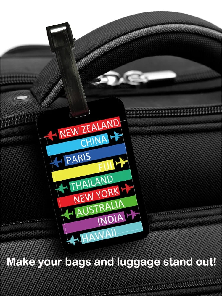 Creative Signage Luggage Tag Travel Accessories Tag Men Suitcase ID Addres Holder Baggage Boarding Tag Portable Label