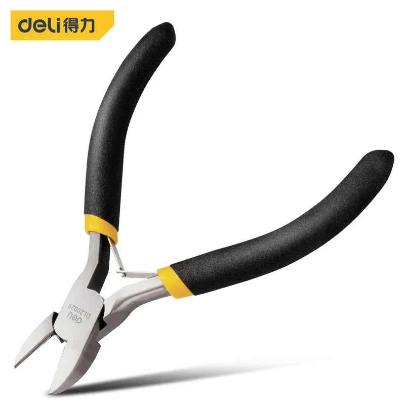 Deli 1 Pcs Mini Pliers Making Pliers Precision Wire Cutters, Needle, Round & Bent Nose for Making, Chain Nose, Craft, Earring