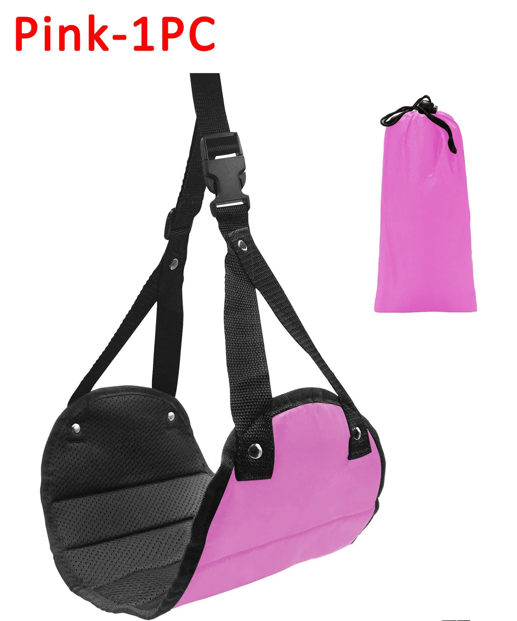 Portable Adjustable Leg Hammock with Comfortable Foot Support for Airplane Office and Car Travel Outdoor Furniture Use