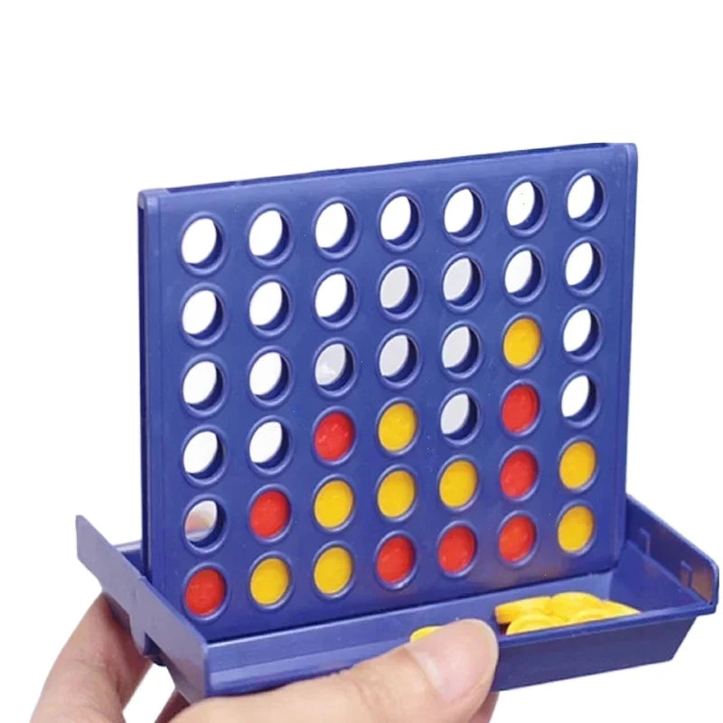 Connect 4 in A Line Board Game Children's Educational Toys Foldable Kids Children Line Up Row Board Puzzle Toys Game Simon