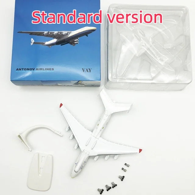 New 1/400 Scale 20cm An-225 "Mriya" Transport Plane Model Hatches Can Be Opened With Wheels Base Alloy Antonov An225 Aircraft