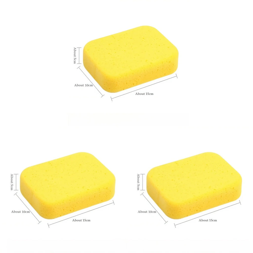 Large honeycomb structure car washing sponge high density foam suit for scratch free auto body cleaning task