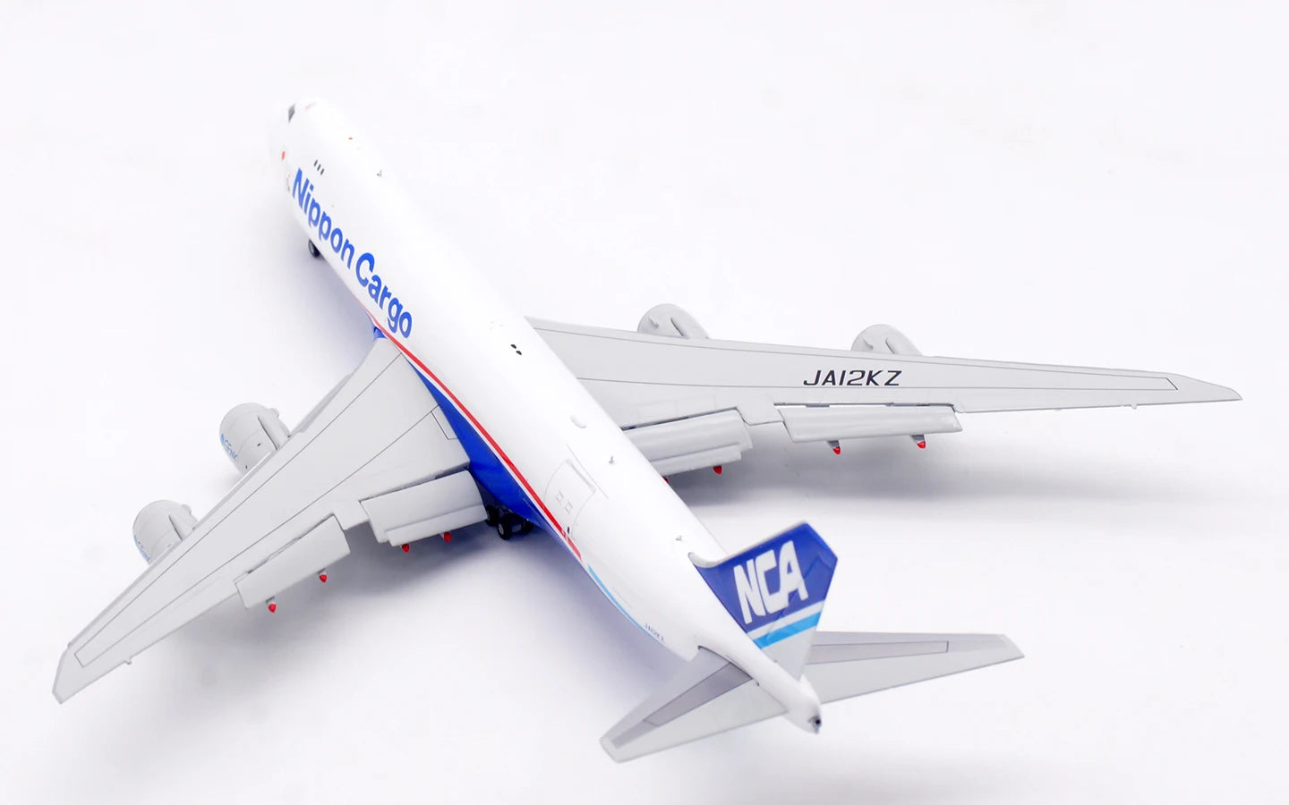 B632101 Alloy Collectible Plane Gift HX Models 1:400 Nippon Cargo Boeing B747-8F Diecast Aircraft Jet Model JA12KZ