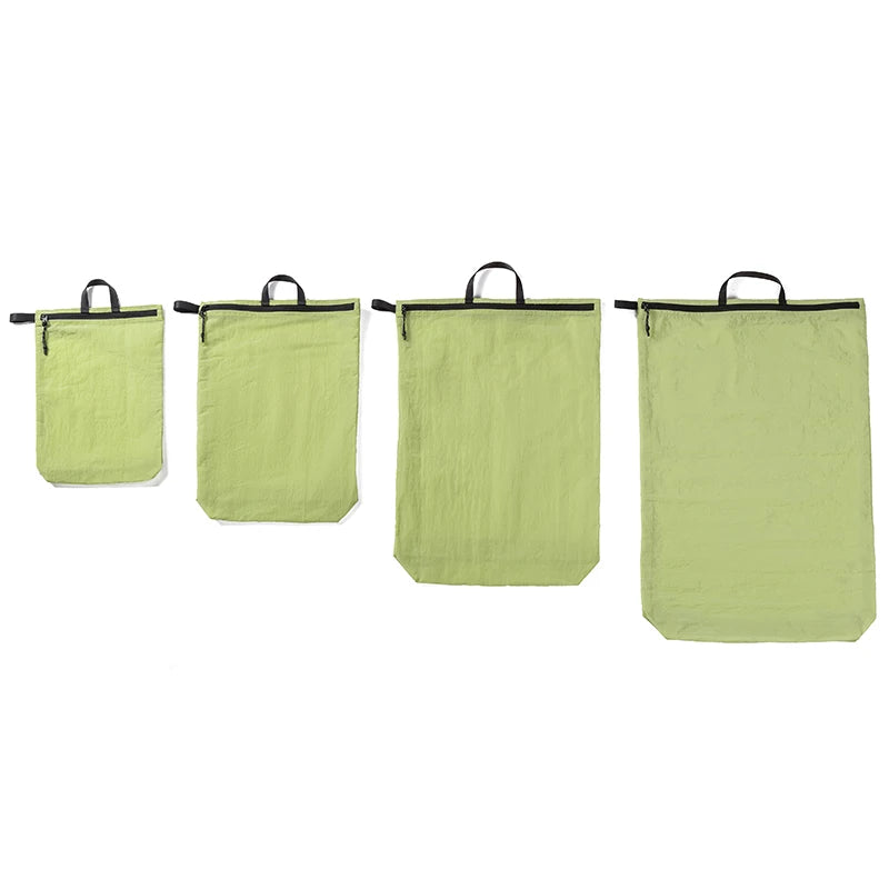 Reusable Nylon 4-Size Travel Storage Pockets With Hand Strap Water-resistant Clothing Organizer For Trip Packing 4size/lot