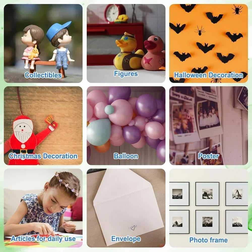 Clear Removable Gel Glue Dots Double Sided Gel Glue Pads  Action Figures Adhesive Mounting Dots Poster Wall Hanging Clear Sticky